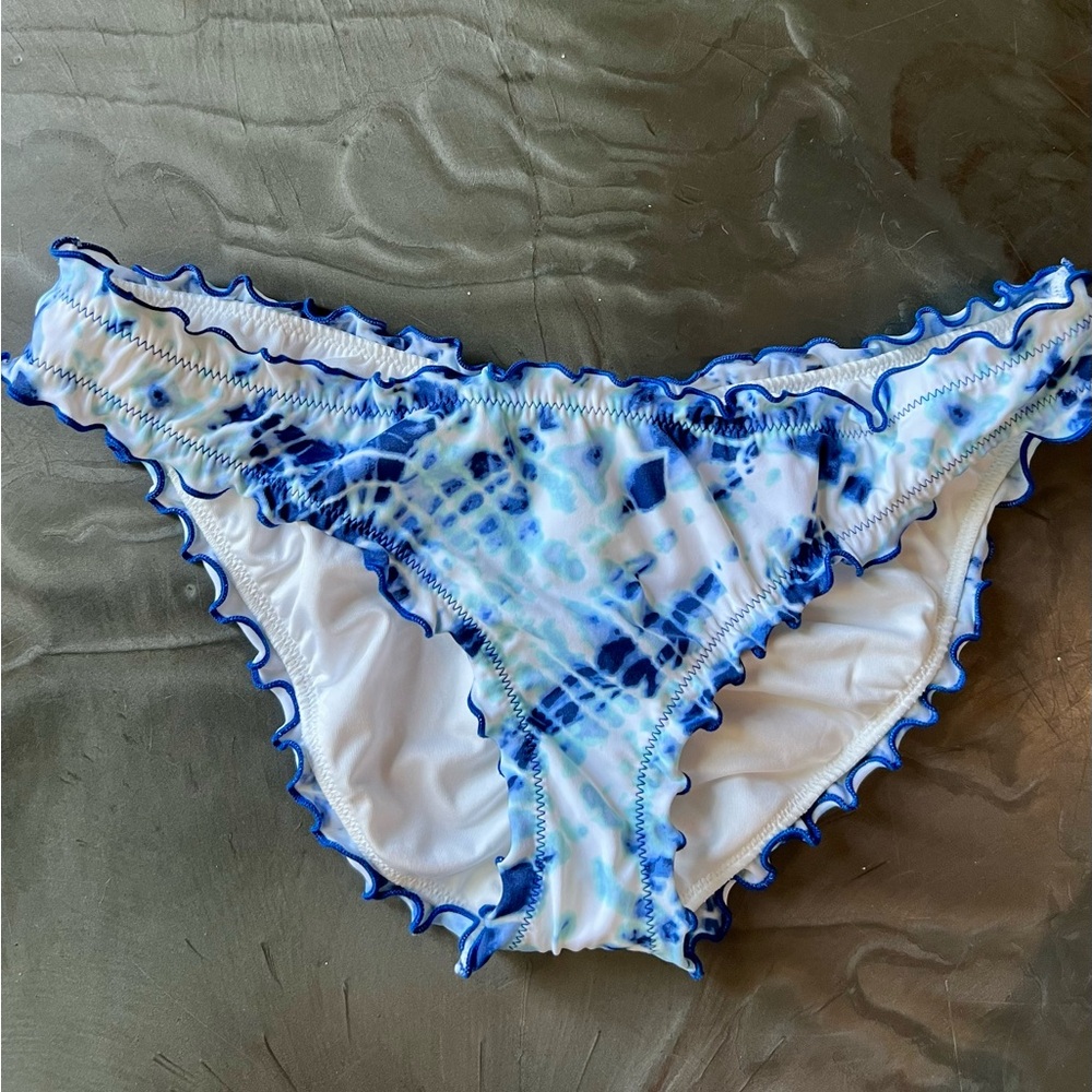 Victoria's Secret Blue and White tie dyed Cheeky Bottoms